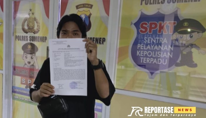 Konten Hoax, Akun TikTok “Sorotin Hukum” Dilaporkan ke Polres Sumenep