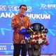 Menteri Hukum dan Hak Asasi Manusia (Menkumham) Yasonna H. Laoly saat menghadiri Rapat Koordinasi Teknis Jabatan Fungsional Analis Hukum,