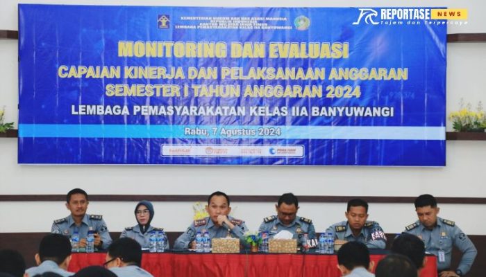 Monev Capaian Kinerja Semester I, Kalapas Banyuwangi Tekankan Integritas Pegawai