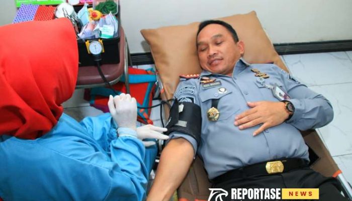 Sambut Hari Pengayoman ke-79, Lapas Banyuwangi Gelar Kegiatan Donor Darah