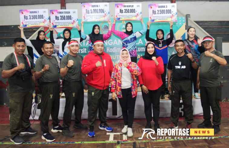 Even pertandingan bola voli antar ranting Persit jajaran Kodim 0821