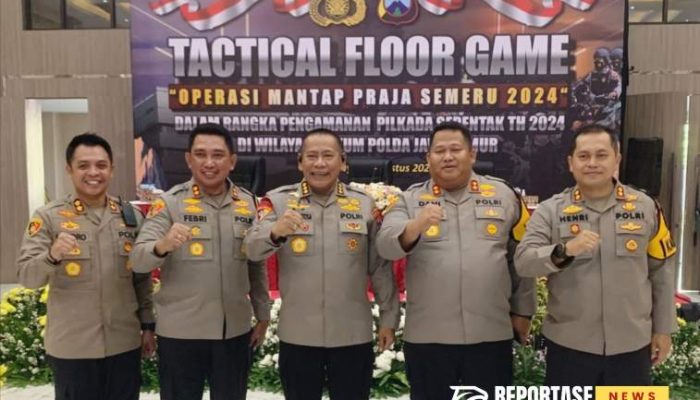 Kapolres Sumenep Ikuti Simulasi Pengamanan Pilkada 2024 di Mapolda Jatim