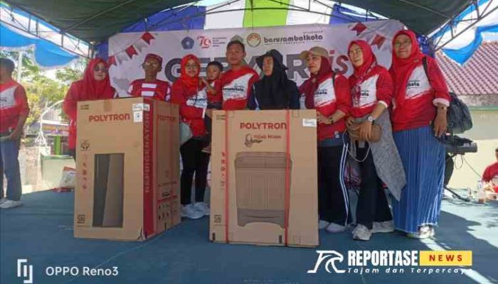 Peringati HUT ke-79 RI, Lurah Baruambat Kota Gelar Jalan Santai