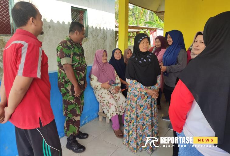 Sertu Setiyo Subagio, dalam pendampingan di Posyandu