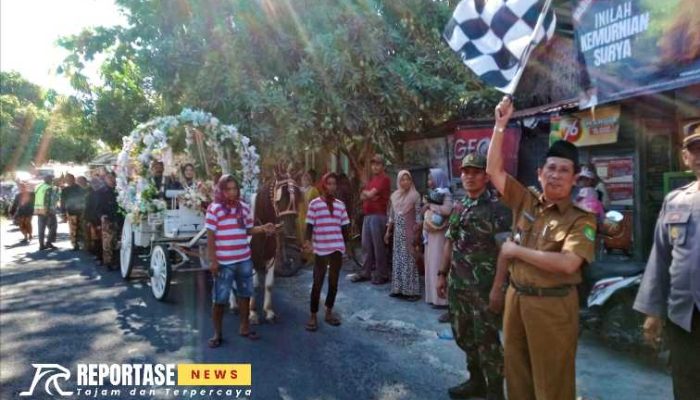 Camat Bluto Lepas Karnaval Kemerdekaan RI ke-79 Desa Aengbaja Kenek