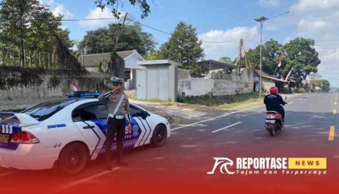 Satlantas Polres Lumajang Intensifkan Patroli di Kedungjajang