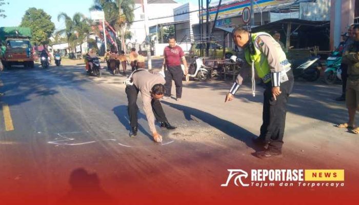 Laka Lantas Truk Box Isuzu Vs Honda Beat, Pelajar Asal Gending Tewas di Tempat