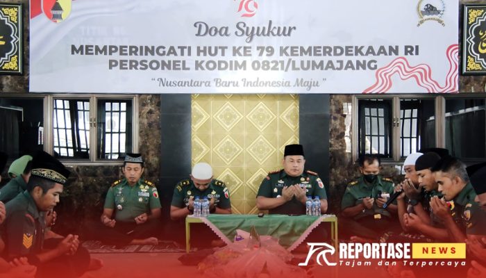 Kodim 0821/Lumajang Rayakan HUT RI ke-79 dengan Doa Syukur