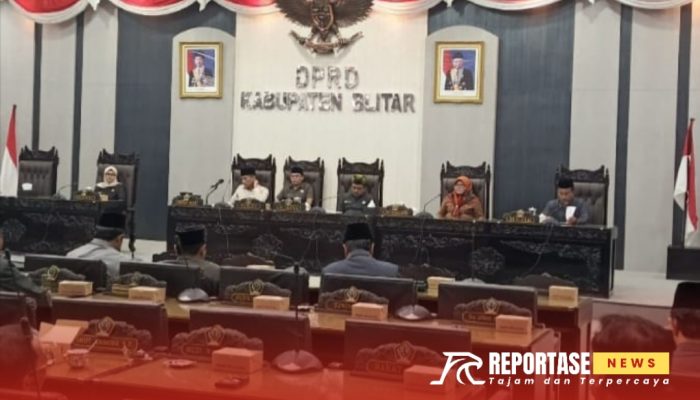 Rapat Paripurna DPRD Blitar Agenda Penyampaian Bupati Ranperda Perubahan APBD 2024