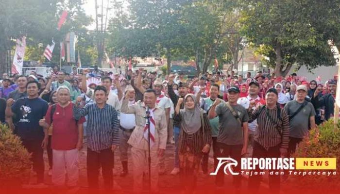 Meriahkan HUT ke-79 RI, Danramil Lumajang Hadiri Olahraga Bersama Elemen Masyarakat