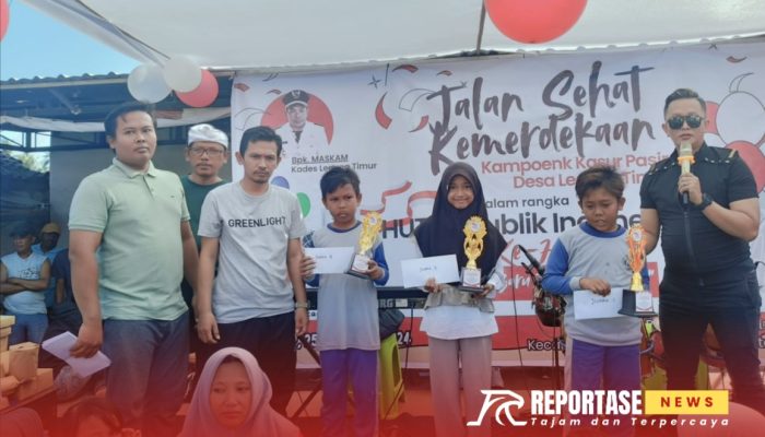 Semarak HUT RI ke-79: Warga Desa Legung Timur Antusias Ikuti Jalan Sehat