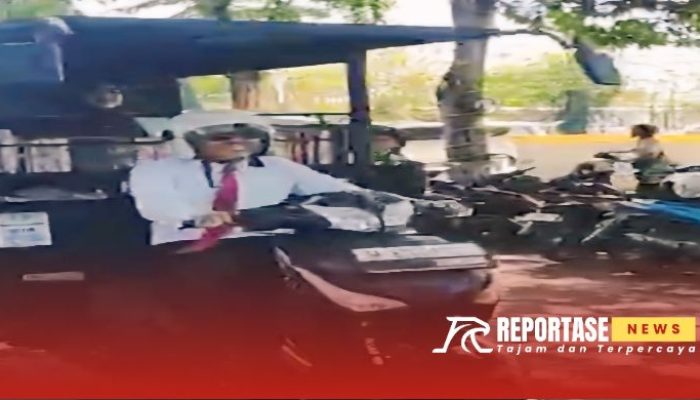 Luar Biasa, Politisi Muda PPP Pakai Motor Gerobak Menuju Pelantikan DPRD Sampang