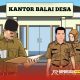 Ilustras Kepala Desa bersama Sekretaris Desa dan perangkat lainnya.