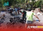 Gotong Royong Wujudkan Jalan Rabat Beton: Sinergi Babinsa dan Warga Sumberpetung