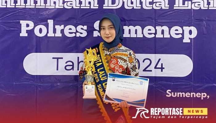 Arita Aprilicyana Terpilih Sebagai Duta Lantas Polres Sumenep 2024