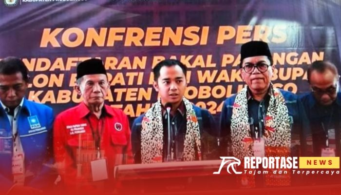Zulmi-Rasit Daftar ke KPU Naik Kelabang Sewu, Diantar Ribuan Warga Kabupaten Probolinggo 