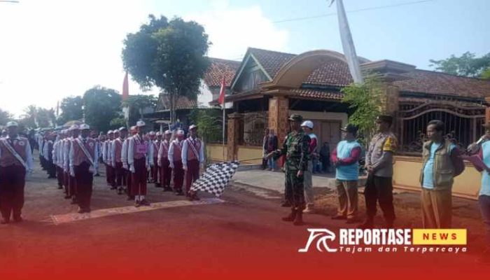 Wakili Danramil, Bati Komsos Hadiri Pelepasan Lomba Gerak Jalan HUT RI di Kecamatan Kunir