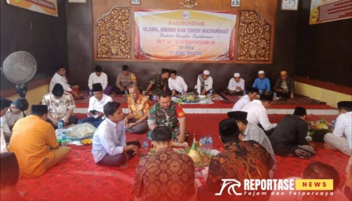 Syukuran HUT ke79 RI, Forkopimka dan AKD Bluto Gelar Harmonisasi Ulama