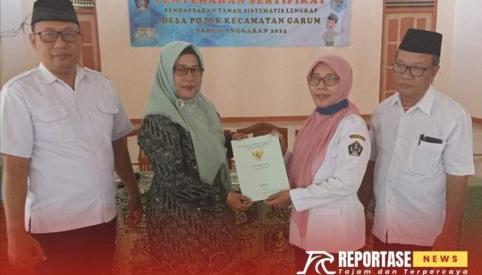 Program PTSL Desa Pojok Sukses Distribusikan 846 Sertifikat Tanah