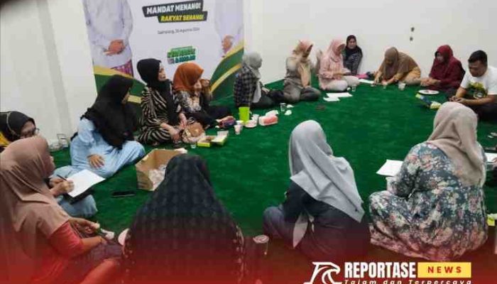 Relawan Putri Salju Sisir Kaum Perempuan untuk Pemenangan MANDAT Pada Pilkada Sampang