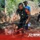 Kegiatan karya bakti pembangunan drainase di Dusun Krajan 2