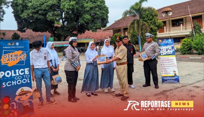 Polisi Goes to School, Satlantas Lumajang Edukasi Siswa Keselamatan Berkendara