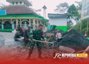 Kolaborasi Babinsa dan Warga Desa Tamanayu: Rehabilitasi Pagar Masjid Baitur Rohman
