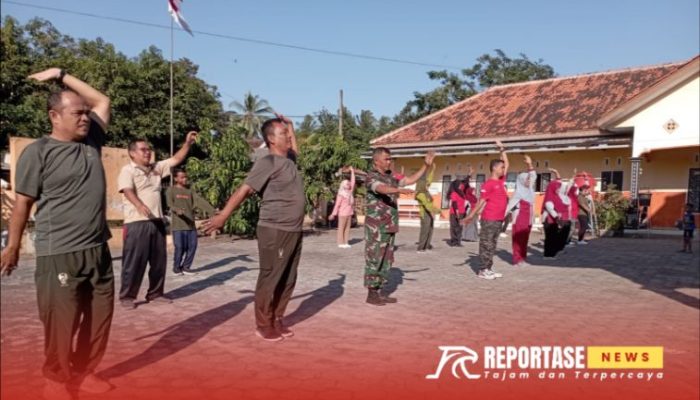 Pererat Silaturrahmi, Danposramil Kedungjajang Hadiri Senam Sehat Anjangsana dengan Instansi dan Masyarakat