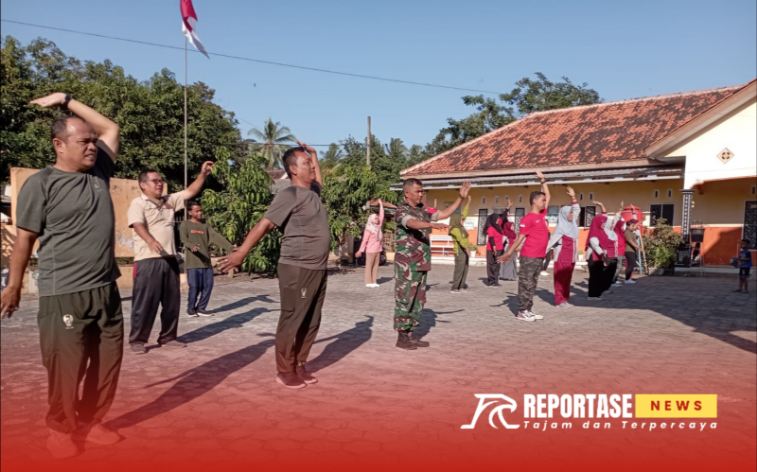 Danposramil Kedungjajang senam sehat anjangsana dengan instansi dan masyarakat.