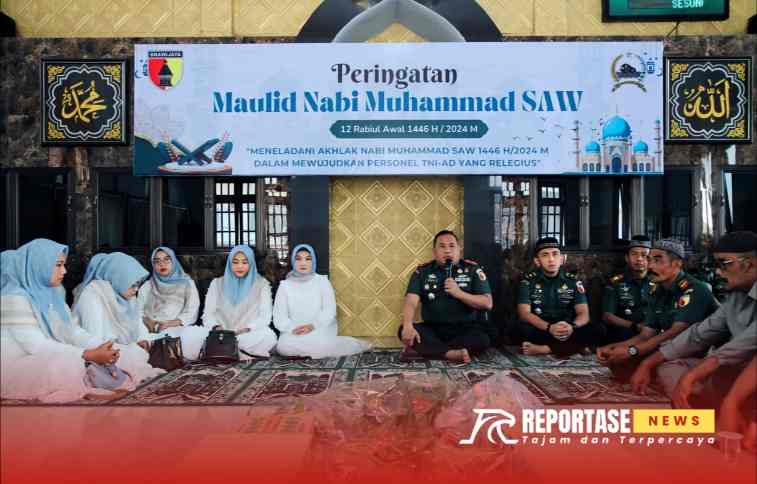 Kodim 0821/Lumajang menggelar peringatan Maulid Nabi Muhammad SAW 1446 H/2024 M