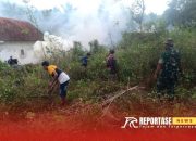 Wujudkan Lingkungan Bersih dan Nyaman Babinsa Jugosari Bersama Warga Kerja Bakti Pembersihan Semak Belukar