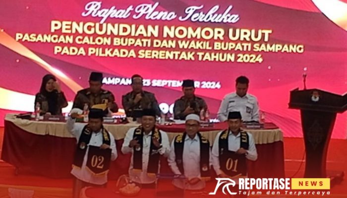Nomor Urut Pasangan Calon Bupati Sampang Ditetapkan, MANDAT Nomor 1, JIMAD Nomor 2
