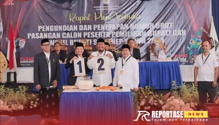 Nomor Urut Pilkada Sumenep 2024 Telah Ditetapkan, Final dan Faham Siap Bertarung