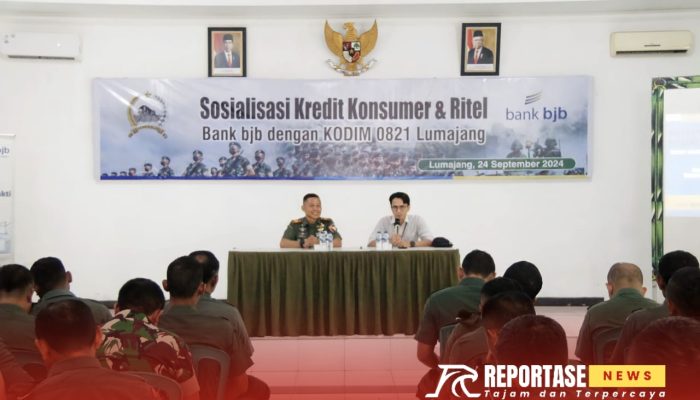 Kodim 0821 Lumajang Terima Sosialisasi Kredit Konsumer dan Ritel dari Bank BJB KCP Jember