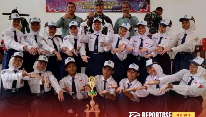 SMP Negeri 2 Sumenep Sabet Juara 1 Lomba PBB Piala Panglima TNI di HUT ke-79 TNI