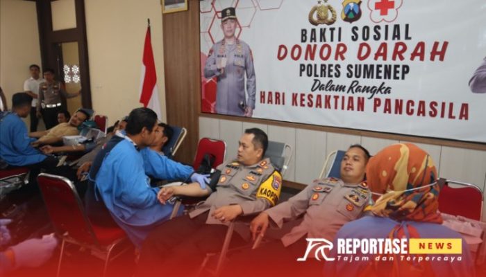 Polres Sumenep Gelar Aksi Donor Darah di Hari Kesaktian Pancasila