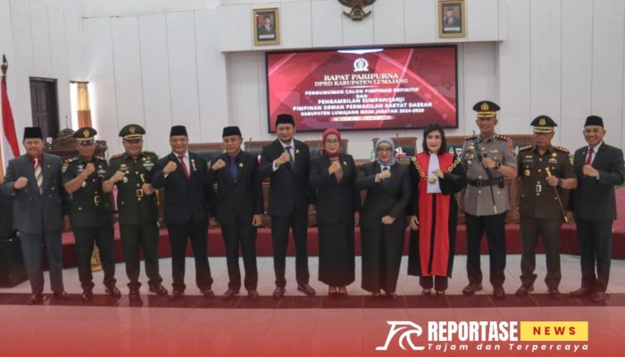 Dandim 0821/Lumajang Hadiri Pengucapan Sumpah/Janji Pimpinan DPRD Lumajang