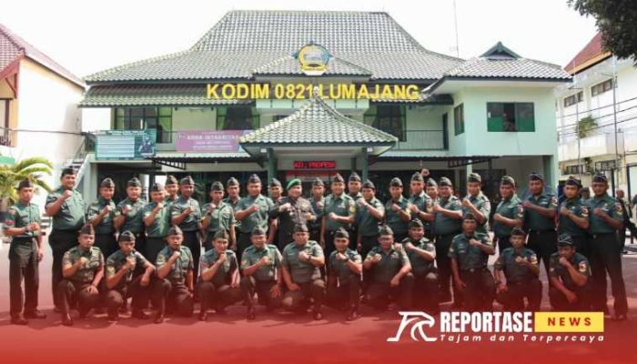 52 Prajurit Kodim 0821/Lumajang Naik Pangkat Periode 1 Oktober 2024