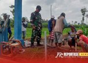 Tingkatkan Produktivitas Pertanian di Tekung, Pendampingan TNI dalam Pembuatan Sumur Bor Resapan