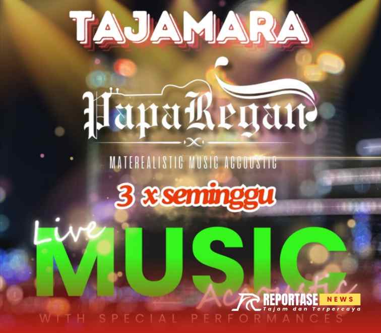 Hiburan musik akustik dari grup Papa Regan dijadwalkan tampil tiga kali dalam sepekan,
