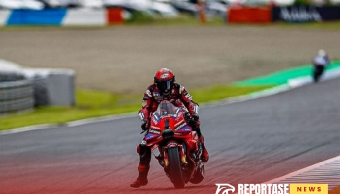 Bagnaia Percaya Diri Meski Tertinggal dari Marquez dan Martin di Practice MotoGP Jepang