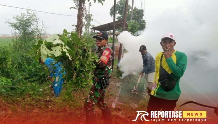Babinsa Bersama Warga Citrodiwangsan Gelar Kerja Bakti Bersih Lingkungan 