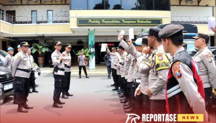 Wakapolres Lumajang Cek Kendaraan Patroli, Pastikan Kesiapan Operasional
