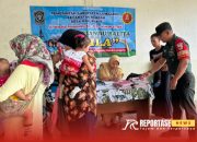 Dampingi Bidan Desa, Babinsa Ranupakis Monitoring Kesehatan Balita di Posyandu Nila