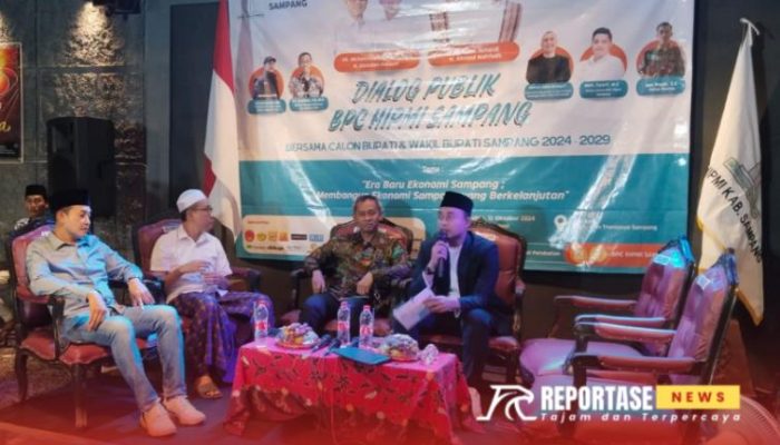 Dihadiri Paslon MANDAT, BPC HIPMI Sampang Gelar Dialog Publik Cabup Cawabup 2024-2029