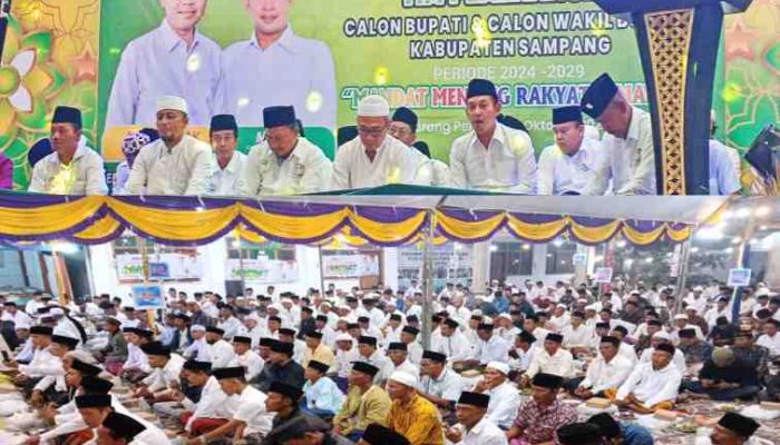 Gemuruh Takbir MANDAT Menang Rakyat Senang, Saat Pengukuhan Tim Kecamatan Karang Penang