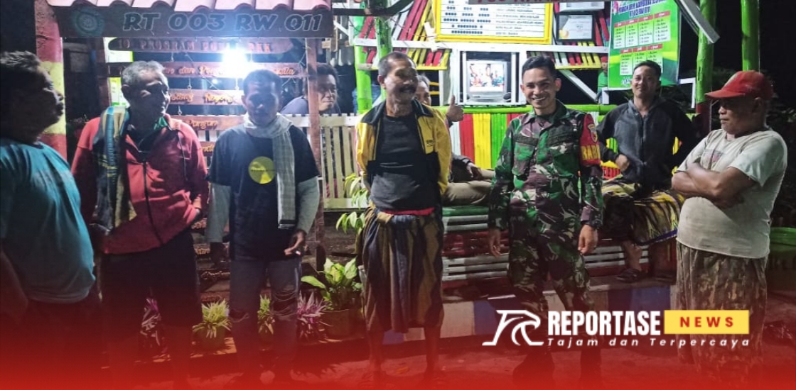 Serda Eko Sumarno, melaksanakan patroli wilayah