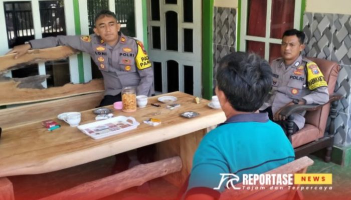 Kapolsek Pasirian Cooling System Ke Tokoh Masyarakat, Ajak Cipta Kondisi Pemilu Damai 2024