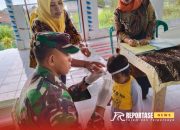 Sinergi Babinsa dan Tenaga Kesehatan dalam Pemberian Imunisasi Polio di Gucialit