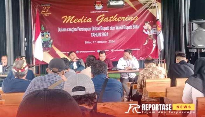 KPU Blitar Gelar Media Gathering Jelang Debat Calon Bupati dan Wakil Bupati